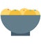 Bowl, dessert Isolated Color Vector Icon that can be easily modified or edit.