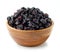 Bowl of dried blackcurrant berries