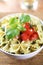 Bowl of farfalle pasta