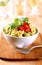 Bowl of farfalle pasta