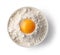 Bowl of flour and egg yolk