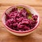 Bowl of fresh boiled shredded purple cabbage