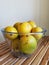 A bowl of fresh ripe Mangos