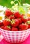 Bowl of fresh strawberries