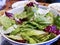 Bowl of freshly prepared vegetable salad