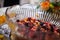 Bowl of fruit of catered wedding reception 3