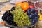 Bowl of fruit on the holiday table