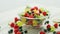 Bowl of fruit mix and berries