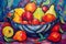 Bowl of Fruit in the style of Fauvism (Generative AI)