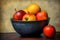 Bowl of Fruit in the style of Primitivism (Generative AI)