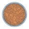 Bowl full of almond nuts, top view. Vector illustration.
