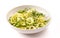 Bowl Full of Plain Zucchini Noodles an Alternative to Grain Pastas