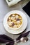 Bowl Of Gourmet bone marrow dumplings Soup