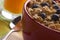 Bowl of Granola and Blueberries