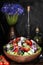 Bowl with Greek salad, still life