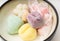 Bowl of Japanaese Mochi Traditionally Prepared