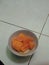 A bowl of manggo fruits