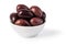 Bowl of marinated kalamata olives