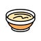 bowl mayonnaise sauce food color icon vector illustration