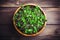 Bowl with Microgreens, Generative AI