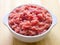 Bowl of minced pork