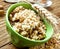 Bowl with Muesli Cereals and Wheat Ear