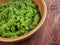 Bowl of mushy peas,