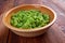 Bowl of mushy peas,