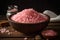 Bowl pink salt. Generate Ai