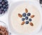 Bowl of porridge with berries