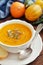 Bowl of pumpkin soup