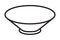 Bowl / rice bowl line art icon for apps and websites