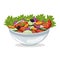 Bowl salad vegetables harvest