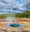 Bowl-shaped depression in the ground