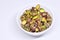 Bowl of Shelled Pistachios with White Background