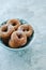 Bowl with some rosquillas, typical spanish donuts