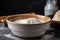 bowl of sourdough starter, ready for baking or cooking