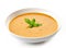 Bowl of squash soup with basil