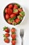 Bowl with strawberries