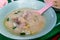 A Bowl Of Super Delicious Pork Porridge At Jok Prince Bangkok, Thailand