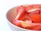 Bowl of tomatoes salad