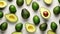 bowl top avocado background