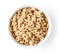 Bowl of Whole Grain Cheerios Cereal, from above