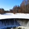 Bowl of the Yaropoletskaya Hydroelectric power station spillway, Volokolamsk district of Moscow region, Russia