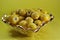 Bowl of yellow nances Honduras exotic Fruit