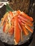 Bowled Hokkaido crab ready to eat