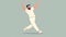 A bowler celebrating after taking a caught and bowled wic created with generative AI