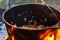 Bowler cooking food bonfire cauldron,  heat