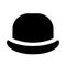 Bowler hat vector icon