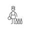 bowler icon. Element of human hobbies icon for mobile concept and web apps. Thin line bowler icon can be used for web and mobile